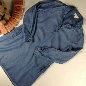 Cloth & Stone Chambray Shirt Dress